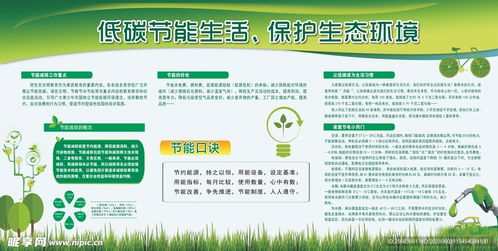 低碳節能生活 保護生態環境設計圖